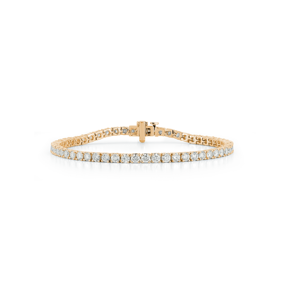 Rose Gold-1^Diamond Tennis Bracelet in Rose Gold