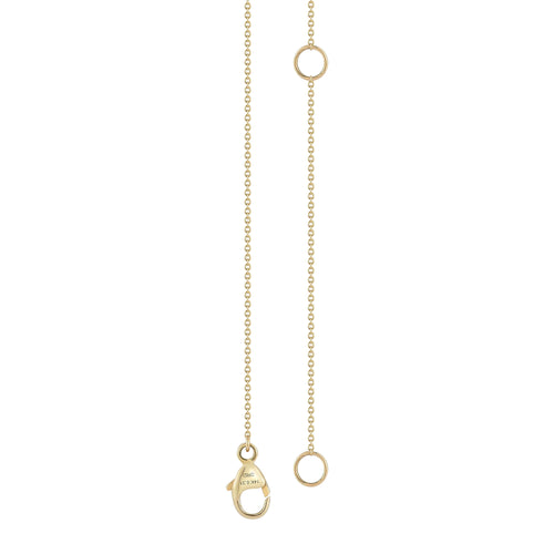 Yellow Gold-3^Diamond Pendant Necklaces: Sylvie Rose Disc and Pave Bar Necklace in Yellow Gold