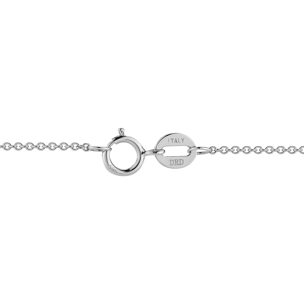 White Gold-2^Diamond Pendant Necklaces: Lauren Joy Medium Disc Necklace in White Gold