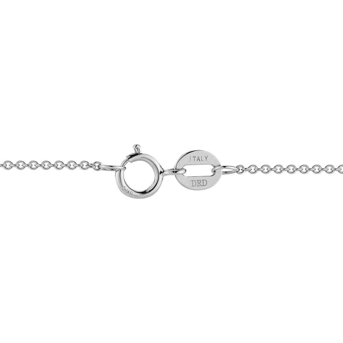 White Gold-2^Diamond Pendant Necklaces: Lauren Joy Medium Disc Necklace in White Gold