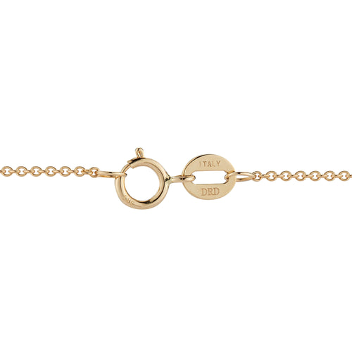 Yellow Gold-2^Diamond Pendant Necklaces: Lauren Joy Medium Disc Necklace in Yellow Gold