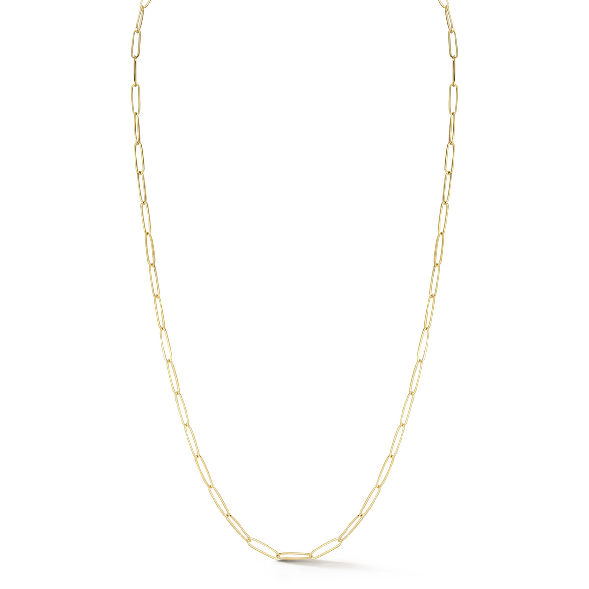14k Yellow Gold Paperclip Chain