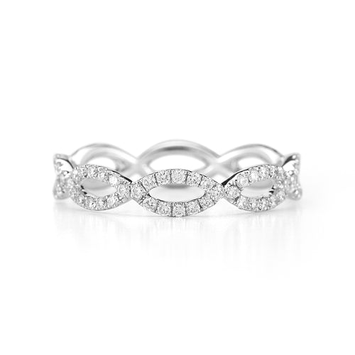 White Gold-1^Eternity Ring Designs: Sophia Ryan Infinity Ring in White Gold