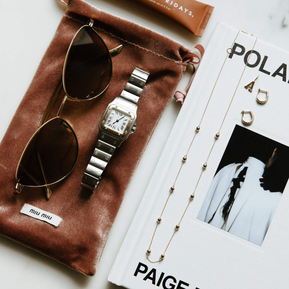 Rose Gold-4^Diamond Station Necklaces: Poppy Rae Pebble Station Necklace in Rose Gold