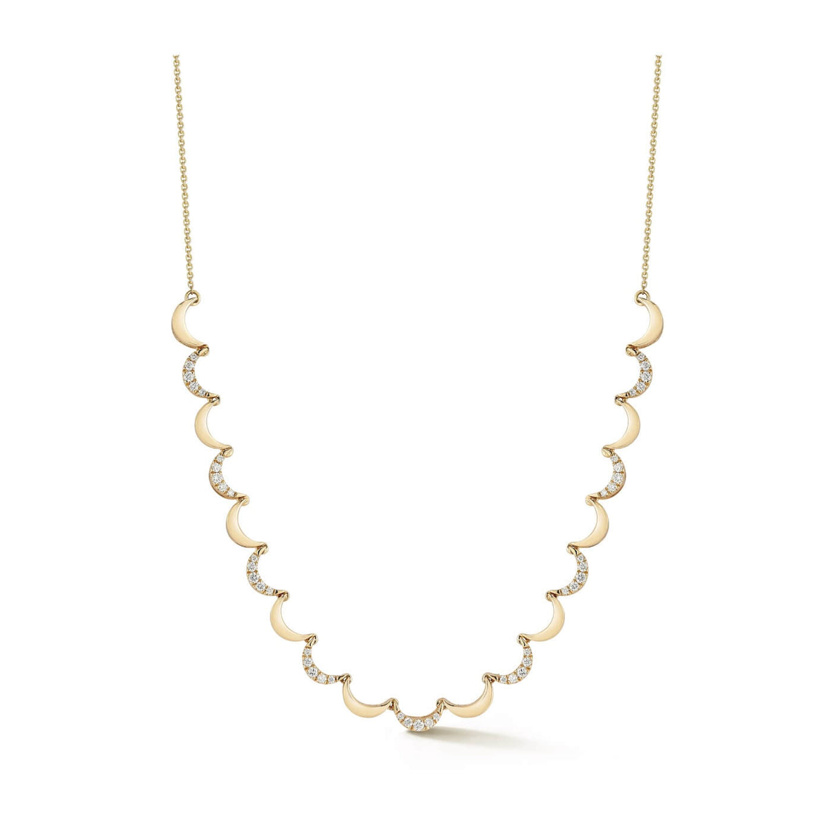 Yellow Gold-1^Diamond Tennis Necklaces: DRD 2025 6 Day Necklace Advent Calendar in Yellow Gold