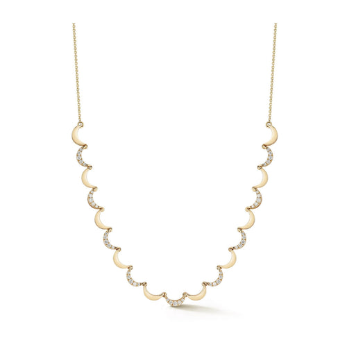 Yellow Gold-1^Diamond Tennis Necklaces: DRD 2025 6 Day Necklace Advent Calendar in Yellow Gold