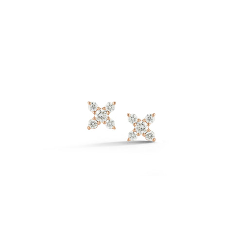 Rose Gold-1^Designer Stud Earrings: Ava Bea X Studs in Rose Gold
