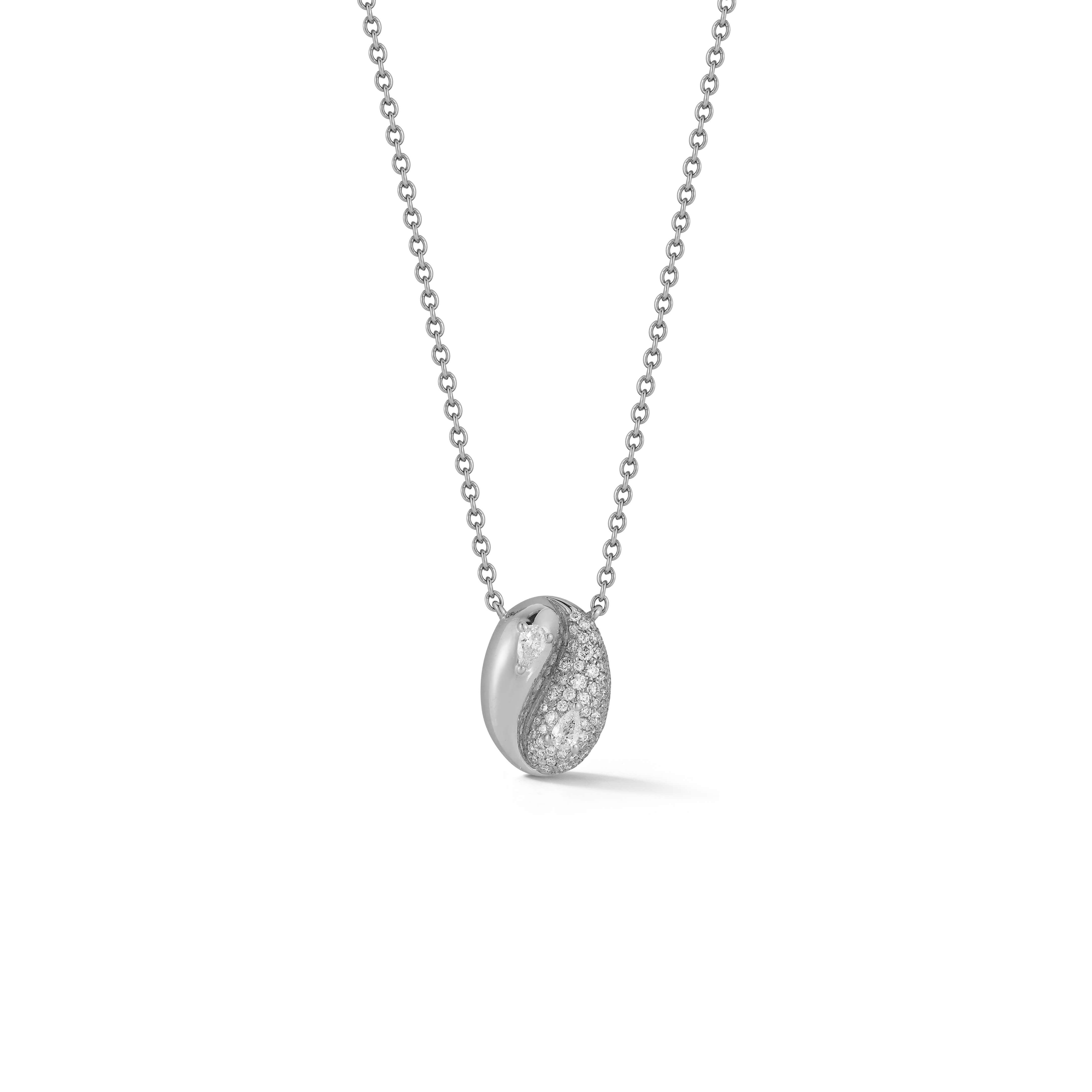 Oval Pendant Necklace With Diamonds | Dana Rebecca Designs