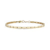 Yellow Gold^1-Gold Designer Bracelets: Melody Eden Gold Bar Bracelet in Yellow Gold
