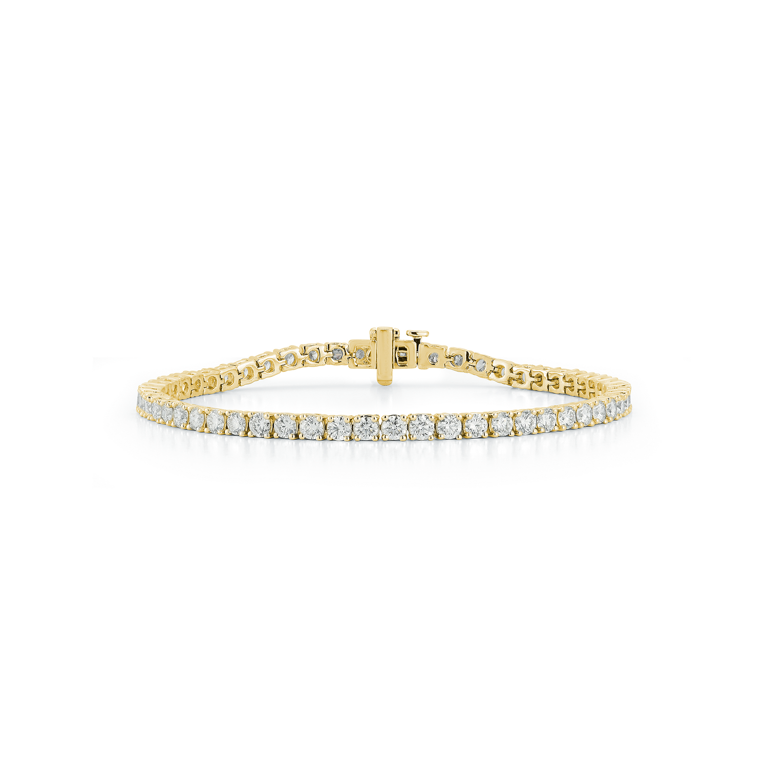 Yellow Gold-1^Diamond Tennis Bracelet in Yellow Gold