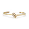 Yellow Gold-1^Diamond Cuff Bracelets: Nana Bernice Diamond Knot Cuff in Yellow Gold