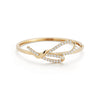 Yellow Gold-1^Gold Cuff Bracelets: DRD Bow Cuff in Yellow Gold