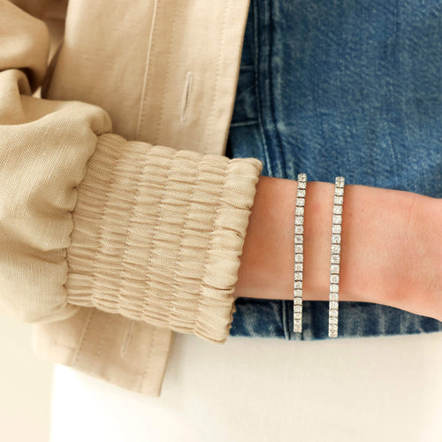 Yellow Gold-2^Diamond Tennis Bracelets DRD 8.00 Ct. Total Weight Tennis Bracelet in Yellow Gold