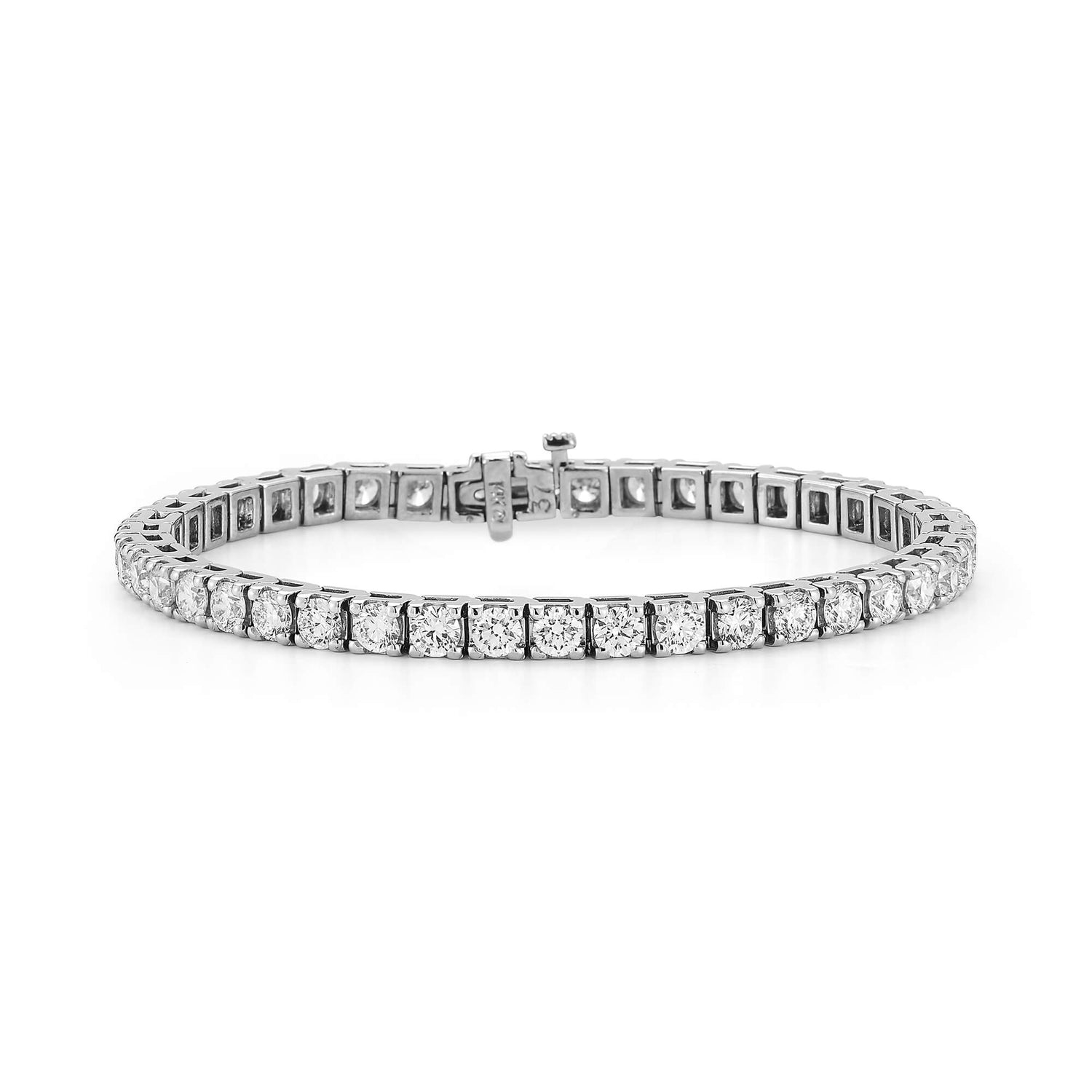 White Gold-1^Diamond Tennis Bracelets DRD 8.00 Ct. Total Weight Tennis Bracelet in White Gold