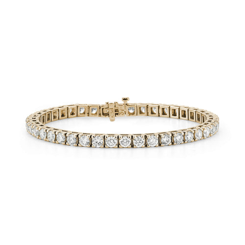 Yellow Gold-1^Diamond Tennis Bracelets DRD 8.00 Ct. Total Weight Tennis Bracelet in Yellow Gold