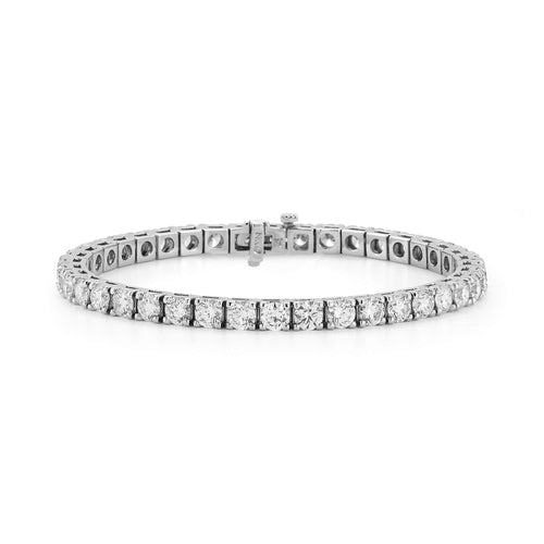White Gold-1^Diamond Tennis Bracelets DRD 10.00 Ct. Total Weight Tennis Bracelet in White Gold