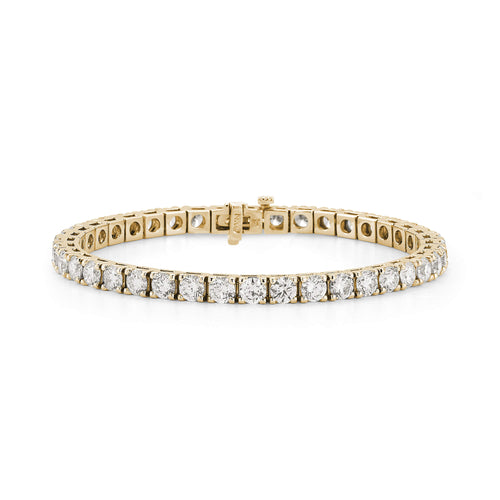 Yellow Gold-1^Diamond Tennis Bracelets DRD 10.00 Ct. Total Weight Tennis Bracelet in Yellow Gold
