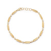 Yellow Gold^1-Gold Designer Bracelets: Teddi Paige Bezel Link Bracelet in Yellow Gold