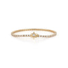 Yellow Gold-1^Diamond Tennis Bracelets: DRD Star Lock Tennis Bracelet in Yellow Gold