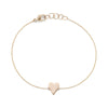 Rose Gold-1^Heart Bracelets: DRD Heart Bracelet in Rose Gold