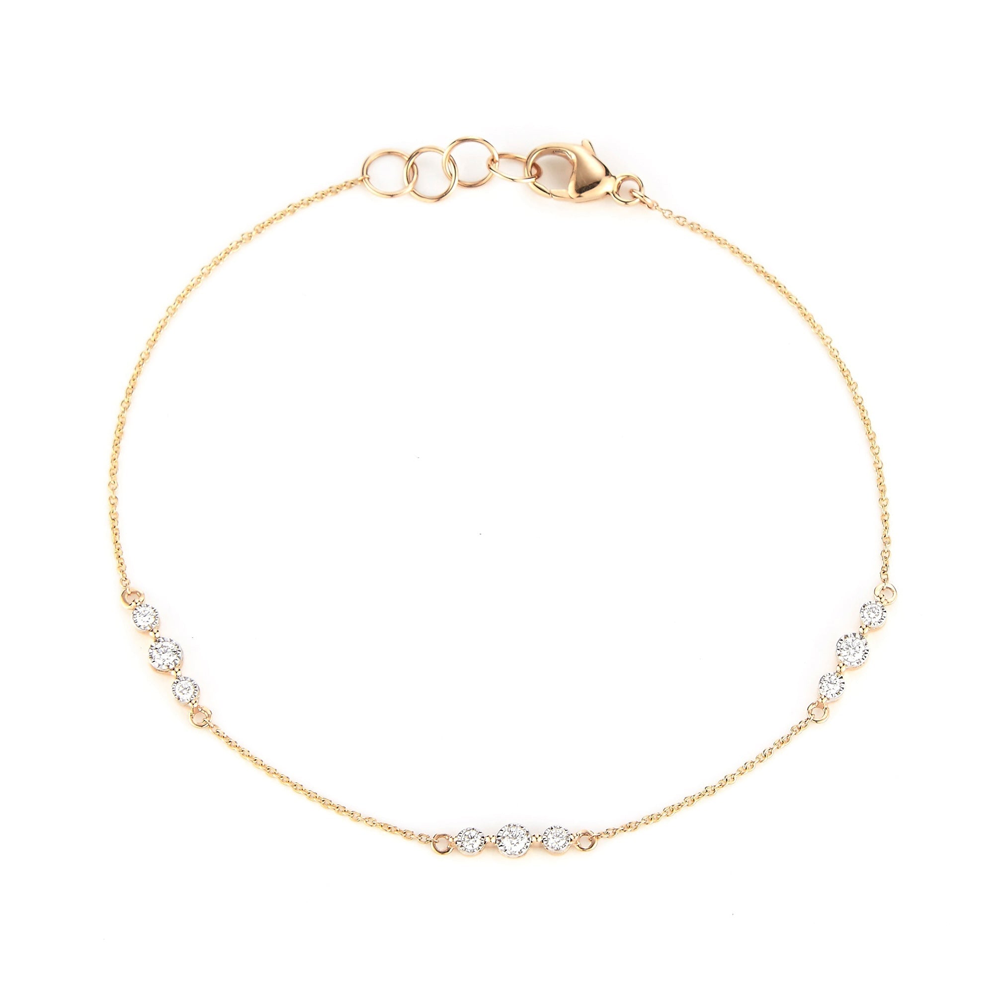 14K Gold Ava Bea Trio Station Bracelet | Dana Rebecca Designs