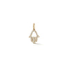 Yellow Gold-1^Designer Diamond Necklaces: DRD Diamond Hamsa Charm in Yellow Gold
