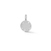 White Gold-1^Designer Diamond Necklaces: DRD Gold Baguette Charm in White Gold