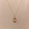Yellow Gold-1^Designer Gold Necklaces: Teddi Paige Diamond Tag Charm in Yellow Gold