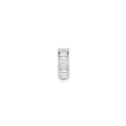 White Gold-1^Designer Diamond Necklaces: Sadie Pearl Rondelle Charm in White Gold