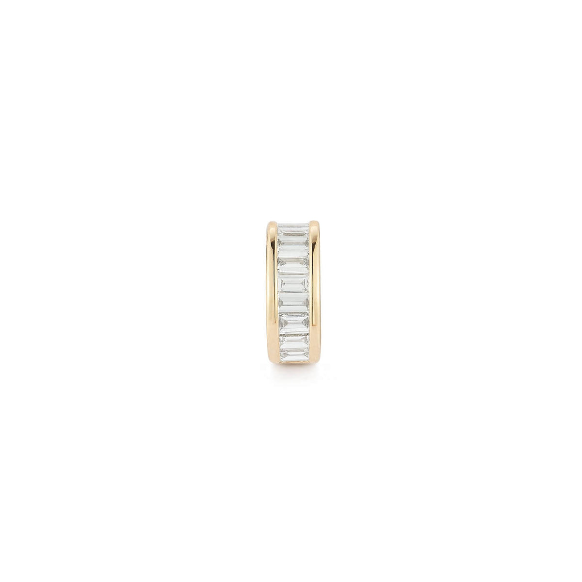 Yellow Gold-1^Designer Diamond Necklaces: Sadie Pearl Rondelle Charm in Yellow Gold