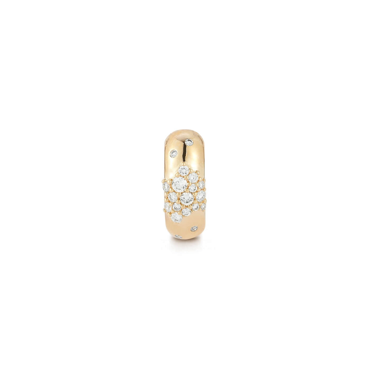 Yellow Gold-1^Designer Diamond Necklaces: Cynthia Rose Mini Rondelle Charm in Yellow Gold
