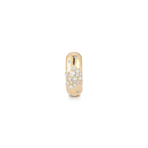 Yellow Gold-1^Designer Diamond Necklaces: Cynthia Rose Mini Rondelle Charm in Yellow Gold