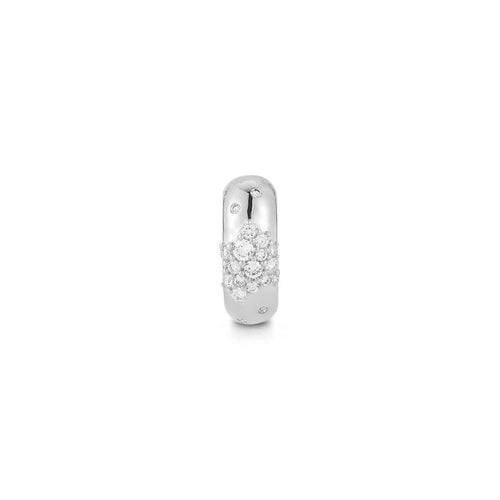 White Gold-1^Designer Diamond Necklaces: Cynthia Rose Mini Rondelle Charm in White Gold