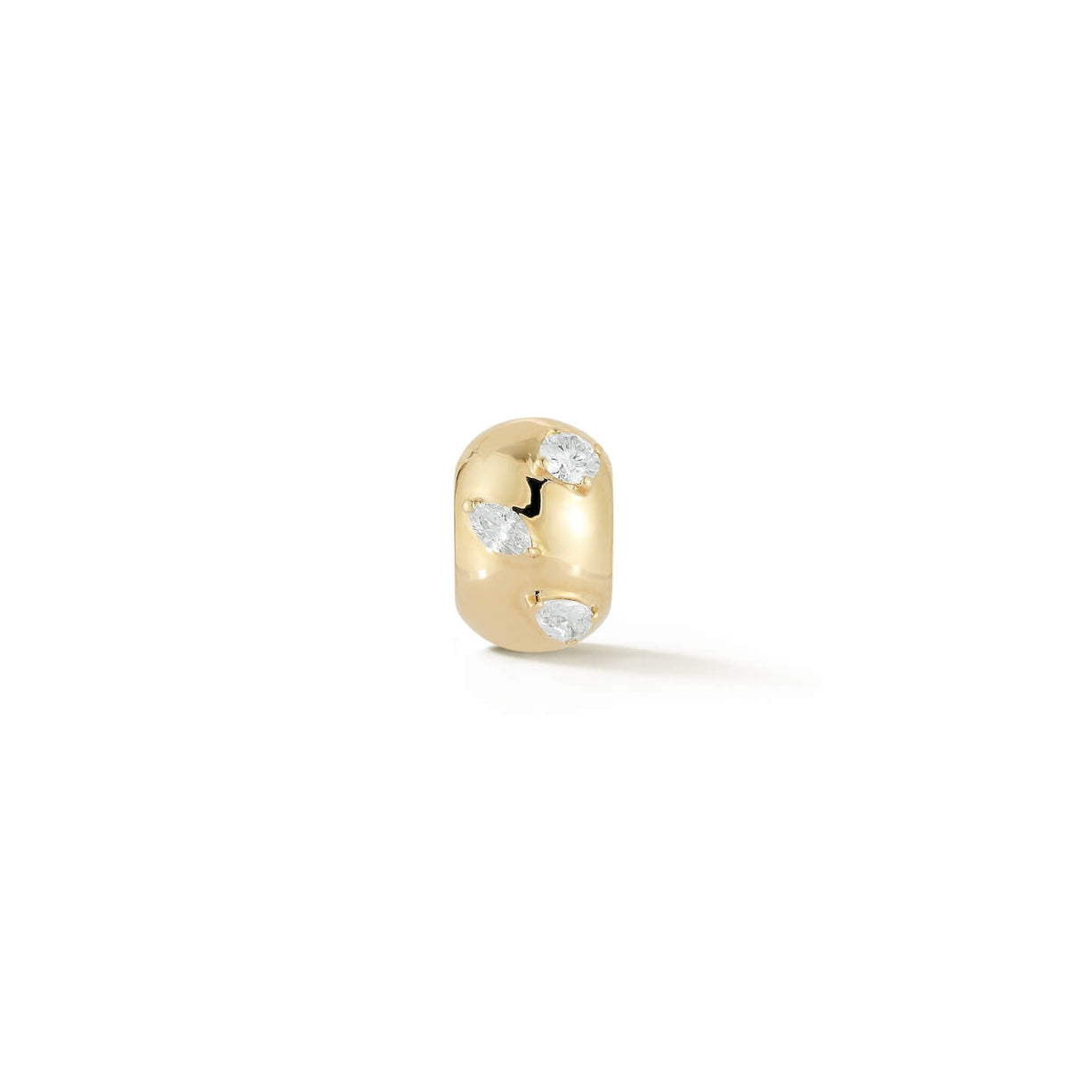 Yellow Gold-1^Designer Diamond Necklaces: Alexa Jordyn Multi-Shape Rondelle Charm in Yellow Gold