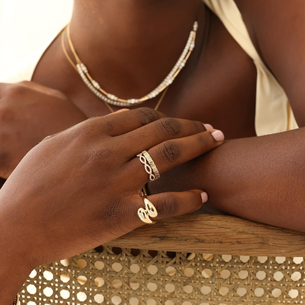 Yellow Gold-2^Eternity Ring Designs: Sophia Ryan Infinity Ring in Yellow Gold