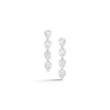 White Gold-1^Designer Stud Earrings: Sophia Ryan Teardrop Bar Studs in White Gold