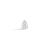 White Gold-1^Teardrop Diamond Earrings: Sophia Ryan Single Petite Teardrop Stud in White Gold