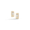 Yellow Gold-1^Designer Stud Earrings: Remi Florence Mini Baguette Studs in Yellow Gold 