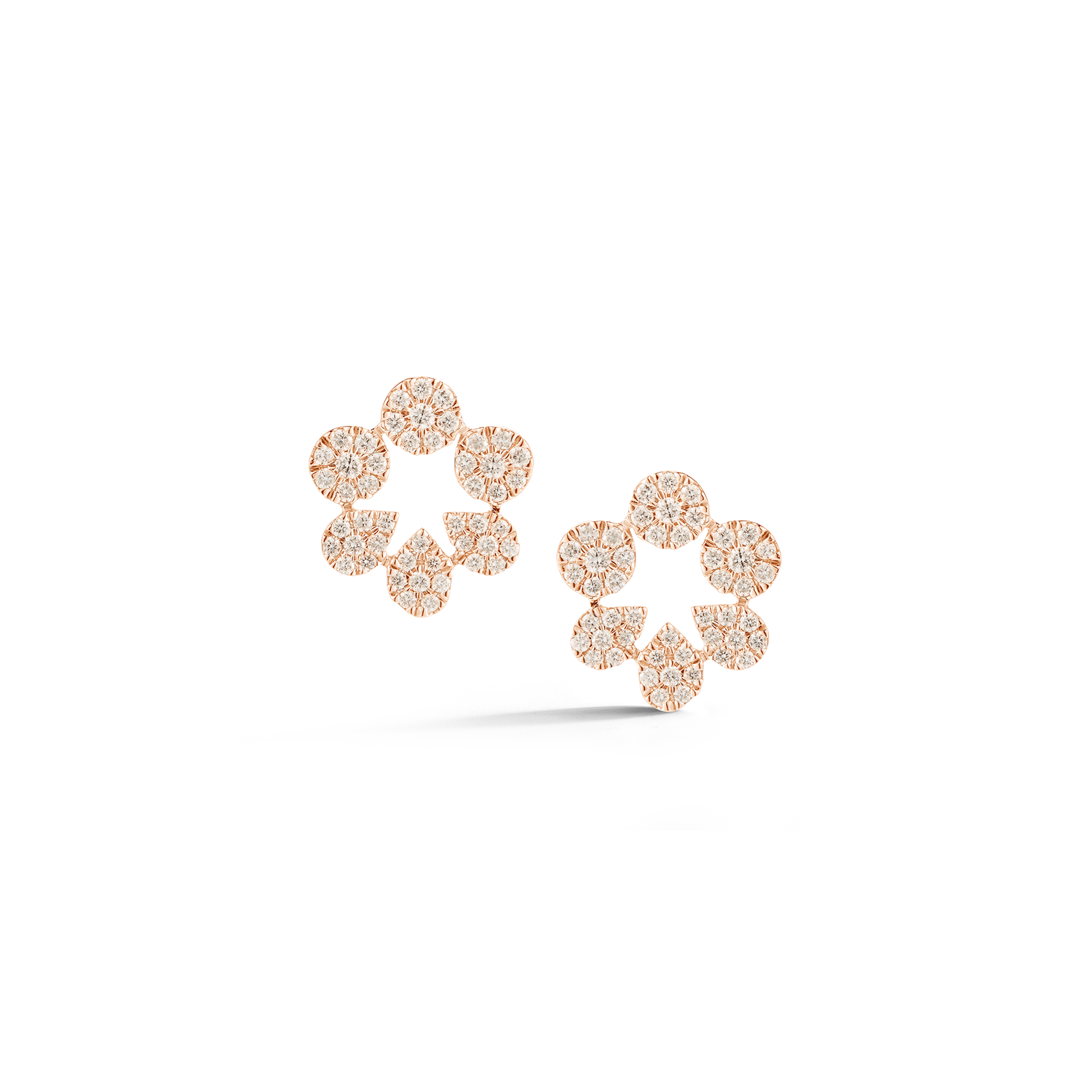 Rose Gold-1^Designer Stud Earrings: Taylor Beth Cutout Studs in Rose Gold