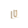 Yellow Gold-1^Diamond Hoop Earrings: DRD Reversible U Hoops in Yellow Gold 