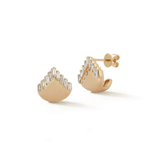 Yellow Gold-1^Designer Stud Earrings: Sadie Pearl Gold Ear Cuff in Yellow Gold