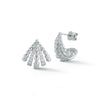 White Gold-1^Diamond Huggie Earrings: DRD 2025 6 Day Earring Advent Calendar in White Gold