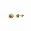 Yellow Gold-1^Designer Stud Earrings: Teddi Paige Cone Studs in Yellow Gold