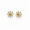 Yellow Gold-1^Designer Stud Earrings: Sophia Ryan Flower Studs in Yellow Gold