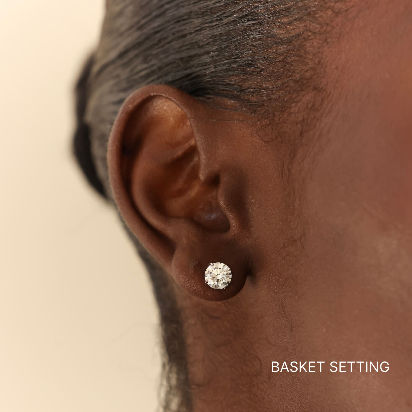 Yellow Gold-2^Diamond Stud Earrings - DRD Diamond Solitaire Studs 2.40 Ct. Total Weight in Yellow Gold. Four Prong Setting