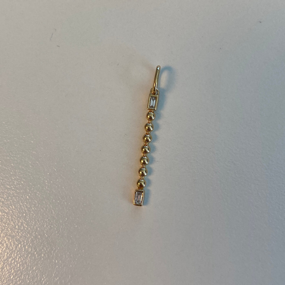 Poppy Rae Bezel Baguette Bar Charm