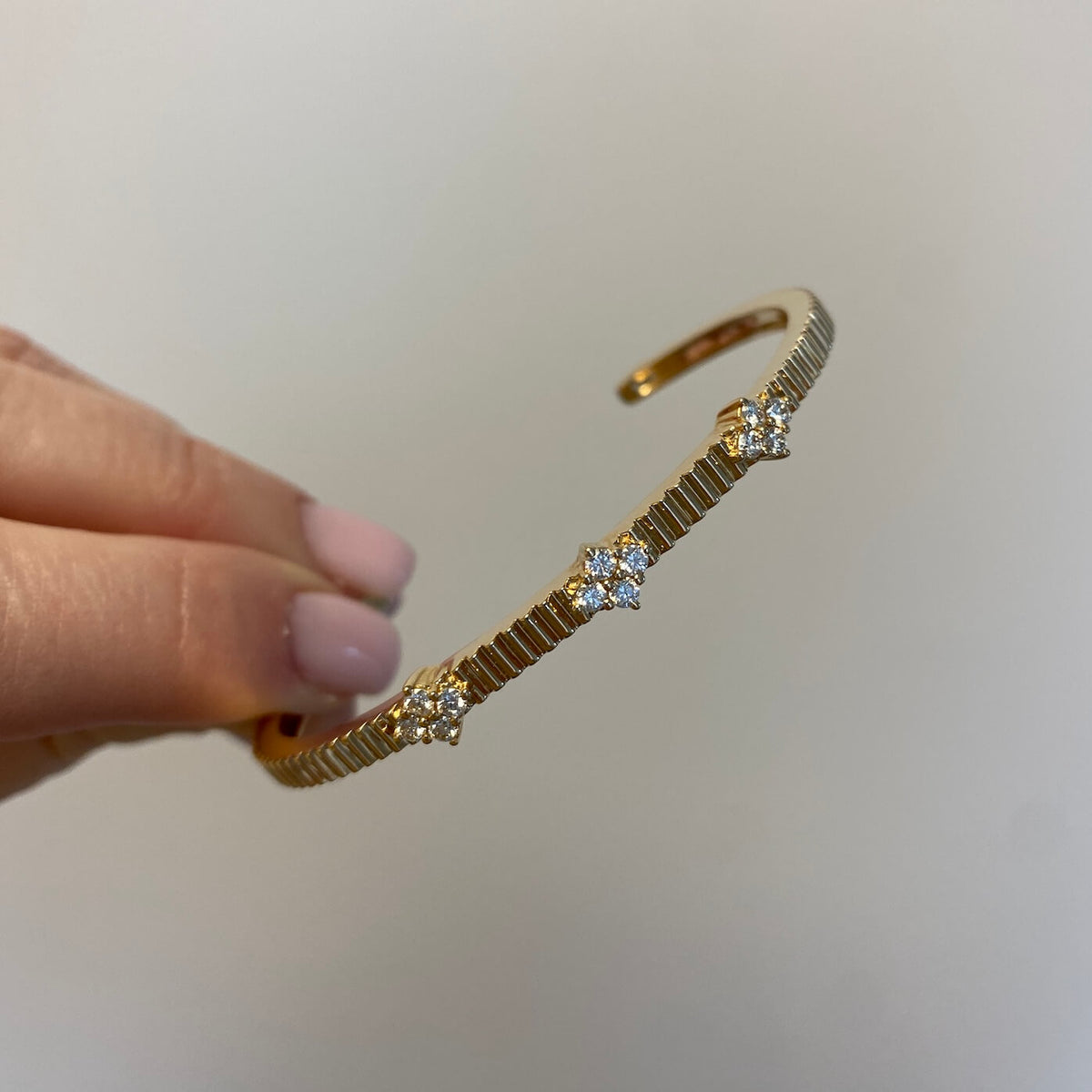 Vivian Lily Fluted Cuff Bracelet