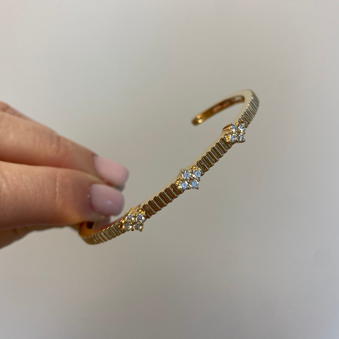 Vivian Lily Fluted Cuff Bracelet
