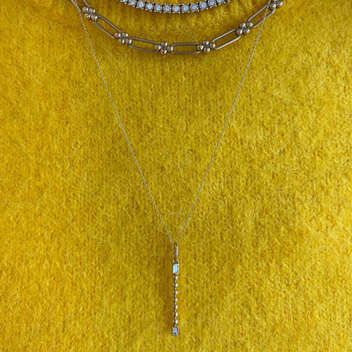 Poppy Rae Bezel Baguette Bar Charm
