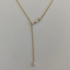 Yellow Gold-1^Designer Diamond Necklaces: Taylor Elaine Trio Pear Lariat Necklace in Yellow Gold